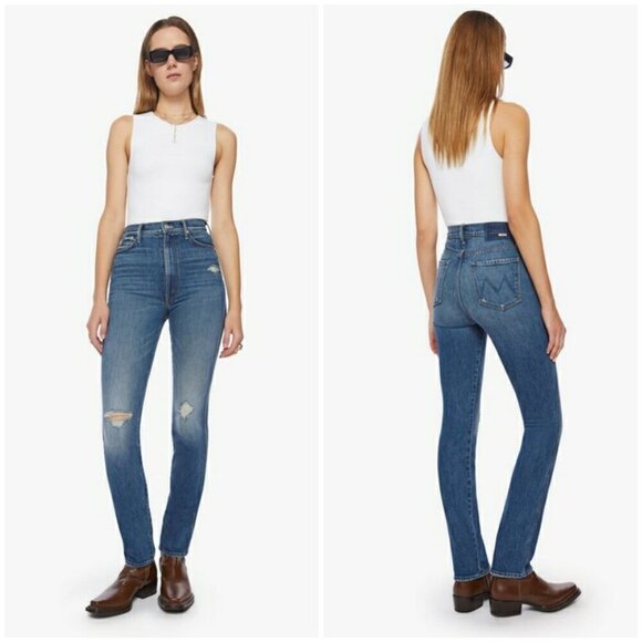 💕MOTHER SUPERIOR High Waisted Dazzler Double Heel Jeans ~ Morning Chores 30 NWT - Picture 2 of 16